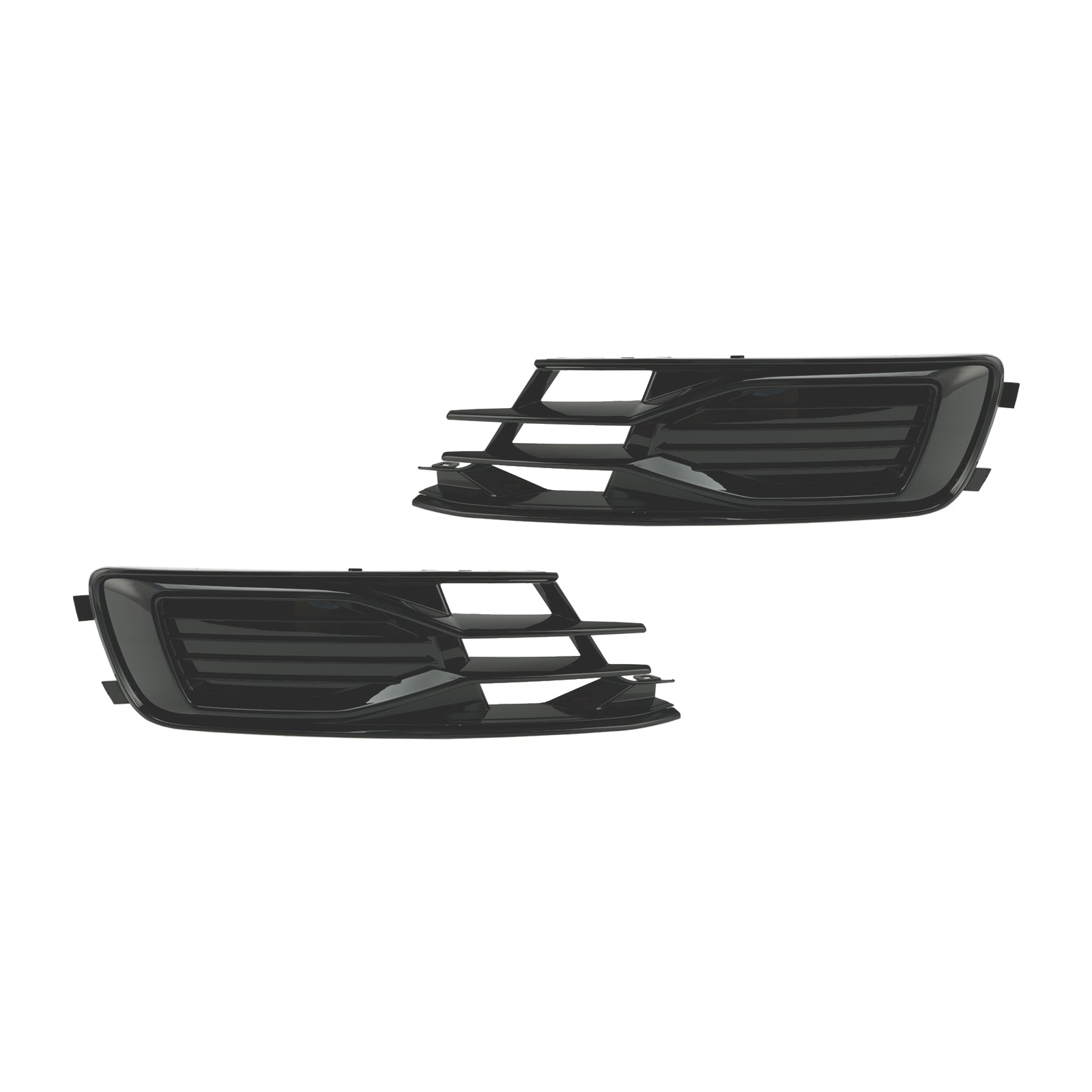 Audi 2014-2018 A6 C7 4G0807647T94 4G0807648T94 2PCS parachoques delantero cubierta de luz antiniebla parrilla negra