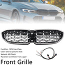 Chorme Diamond Kidney Grille Grill 51138072085 Fit BMW 3 Series G20 2019-2022-1