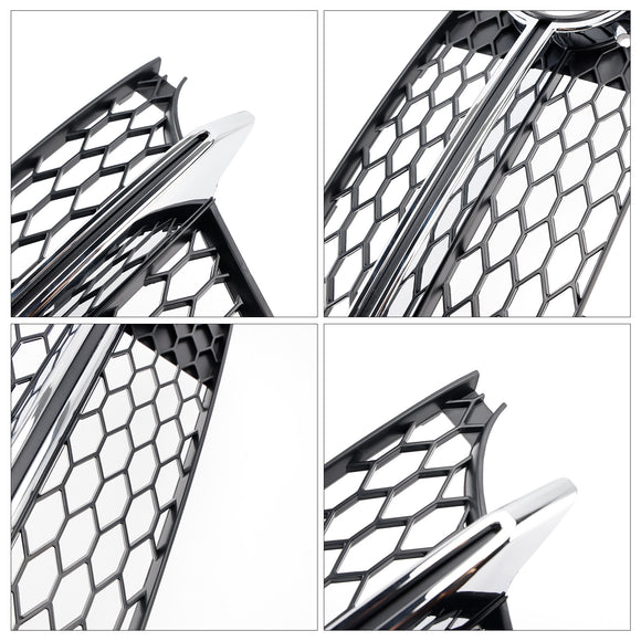 Chrome Voorbumper Mistlamp Grille Fit Audi TT MK2 S-Lijn/TTS 2011-2014