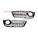 Audi A5 Standart 2007-2012 Pair Honeycomb Front Fog Light Cover Grille 1522024-3