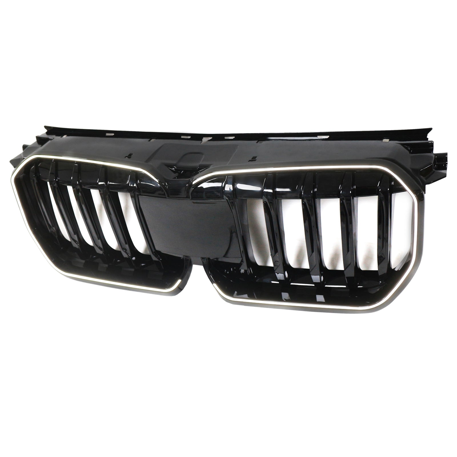 Rejilla de riñón para parachoques delantero en color negro brillante compatible con BMW X1 U11 U12 2023-2024