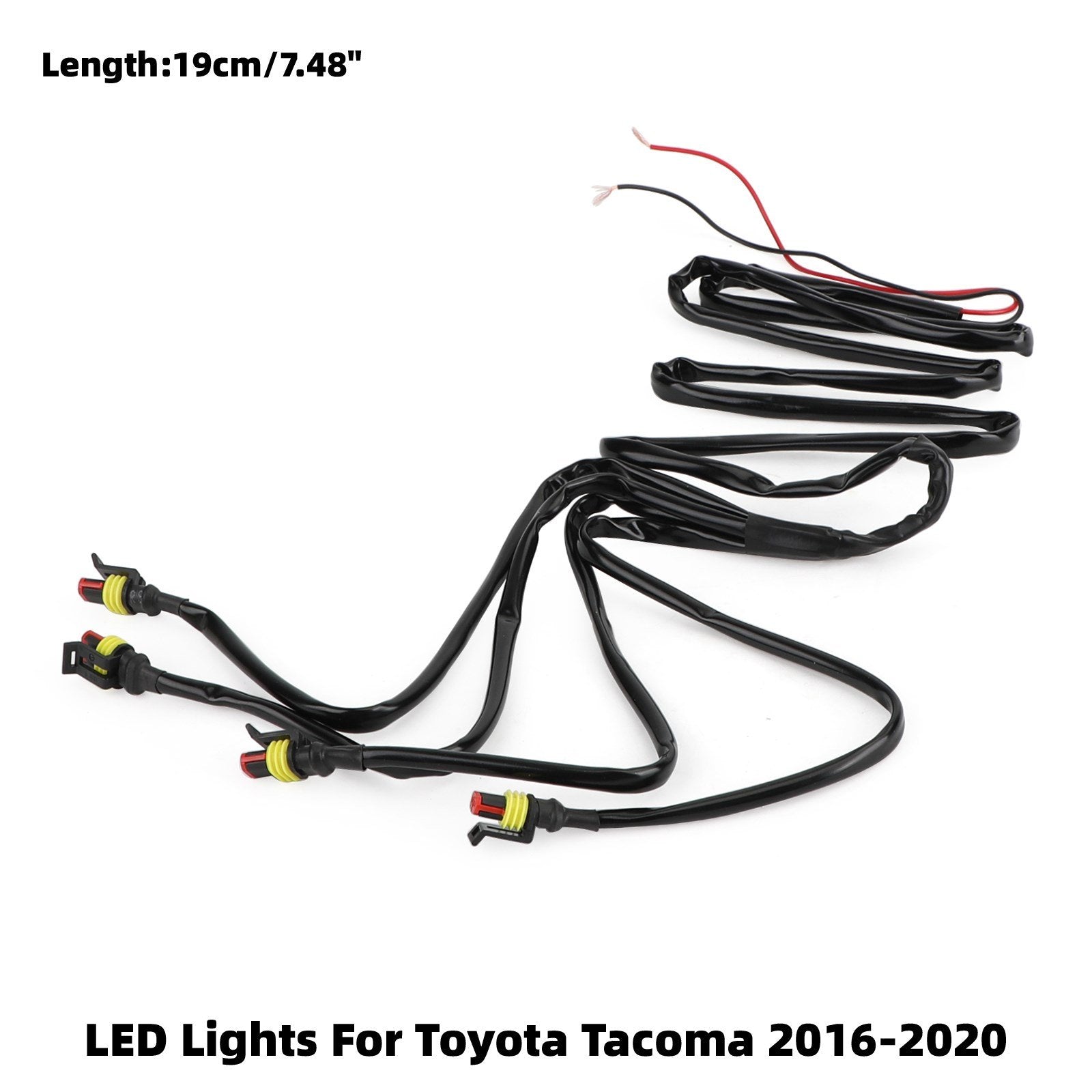 Rejilla de parachoques delantero Tacoma 2016-2020 PT228-35170 transparente 4 piezas/juego de luces LED genéricas