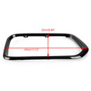 2018-2023 BMW X2 F39 sDrive18i/xDrive20i/sDrive20i/xDrive25e/M35i Embellecedor de cubierta de marco de parrilla de parachoques delantero negro brillante-2