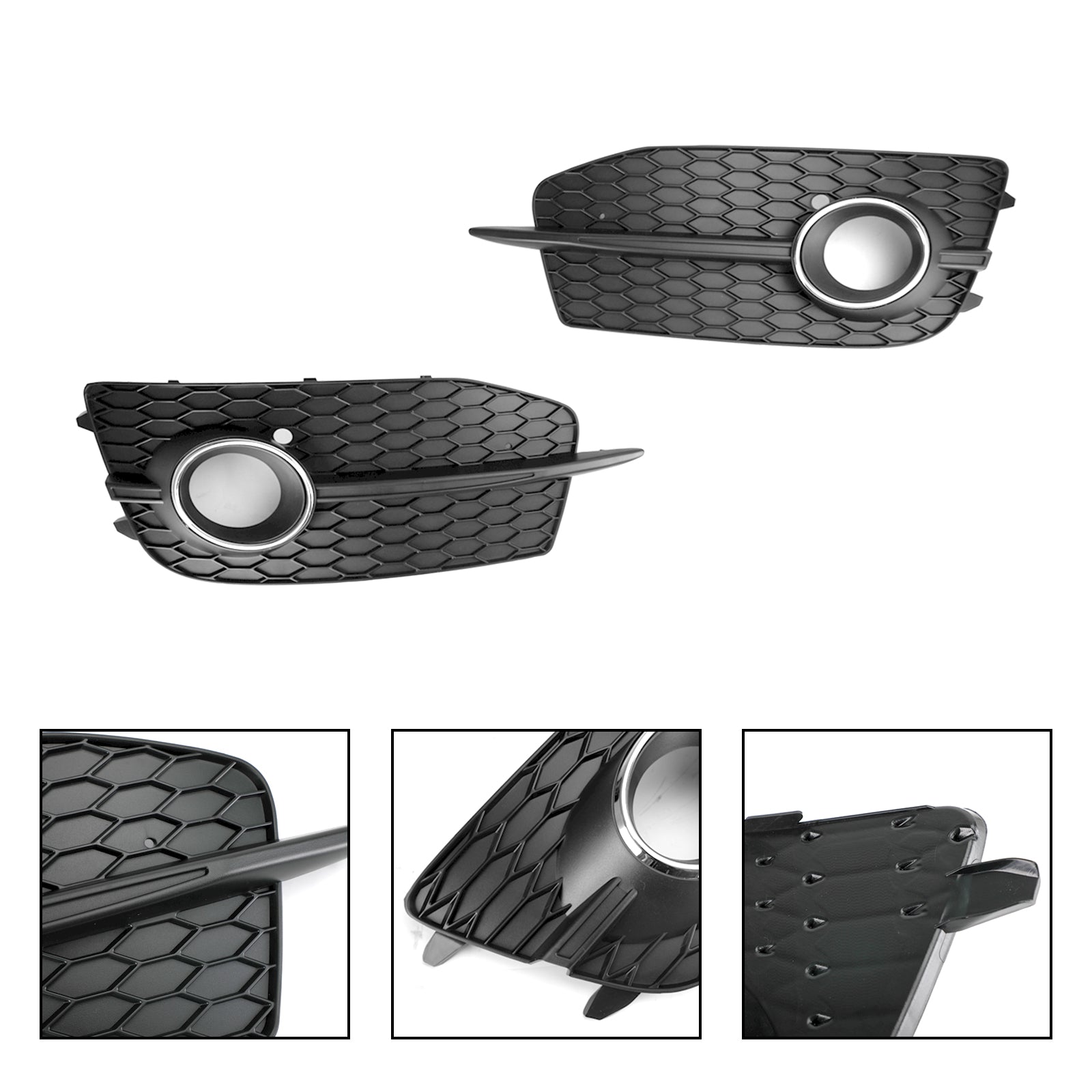 2012-2014 Audi Q3 S-Line 8U0807681DSP9 2PCS Grille de phare antibrouillard pour pare-chocs