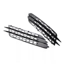 Cobertura da grade de nevoeiro do amortecedor dianteiro do favo de mel para audi a4 c7 2012-2015 grade preta do favo de mel-9