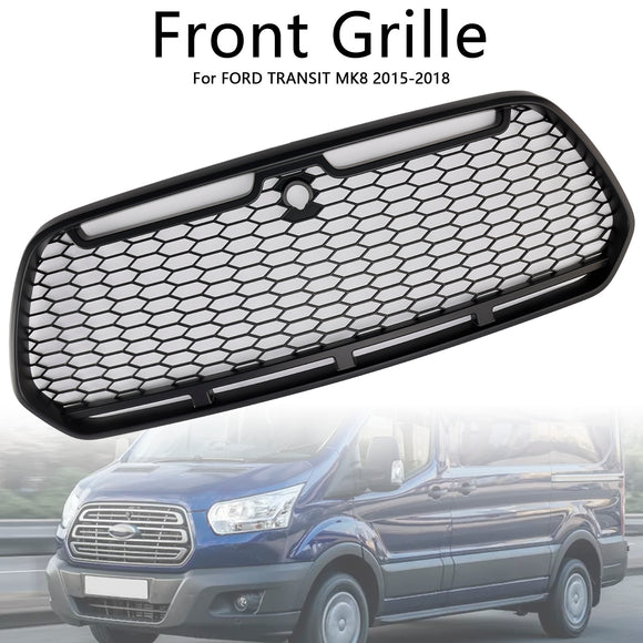 Grade preta mate da grade do pára-choque dianteiro para Ford Transit MK8 2015-2018 Raptor