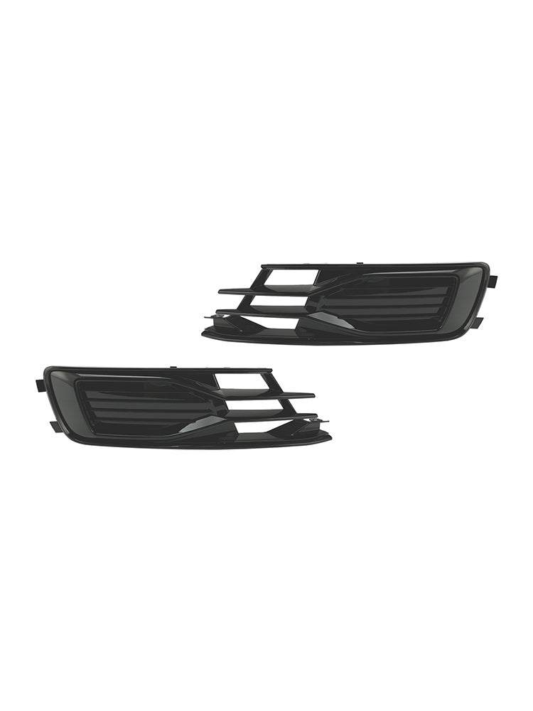 Audi 2014-2018 A6 C7 4G0807647T94 4G0807648T94 2PCS parachoques delantero cubierta de luz antiniebla parrilla negra