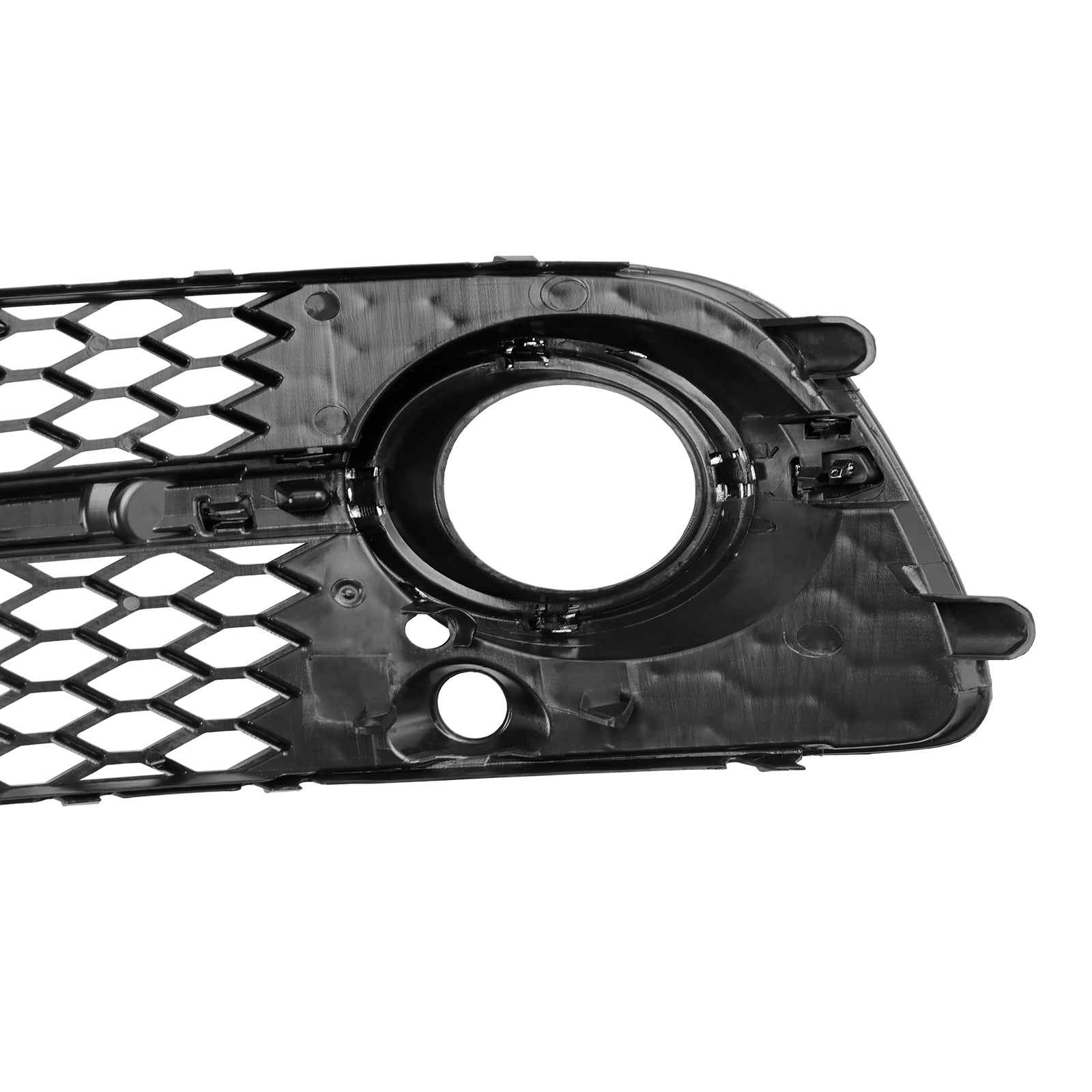 Parrilla de luz antiniebla delantera para Audi Q5 S-Line SQ5 2014-2017, rejilla cromada negra