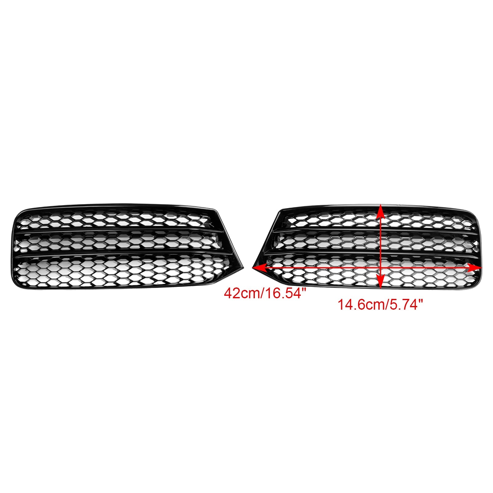 2015-2018 Audi A1 8X 8XA807681B Par de parachoques delantero Cubierta de luz antiniebla Parrilla Parrilla