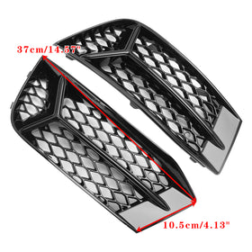 2017-2020 Audi A3 8V Frontstoßstangengrill Nebelscheinwerferabdeckung Lampenrahmen Ziergitter - 0