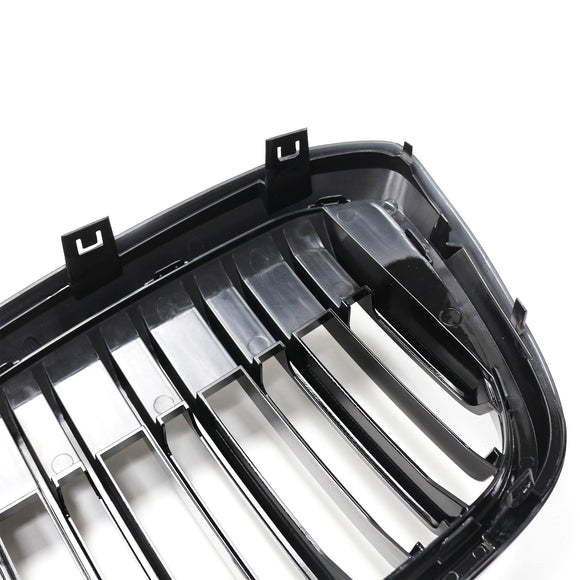 Double Slat Black Front Kidney Grill Grille Fit BMW IX3 G08 LCI 2022-2024