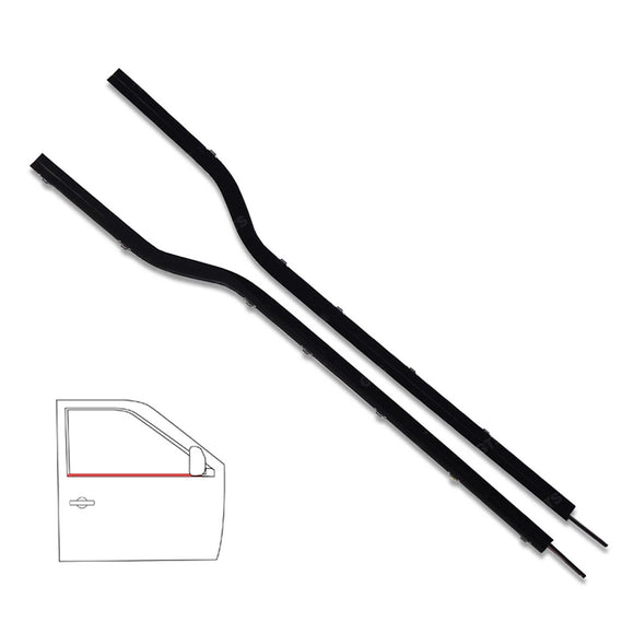 2PCS Tür Gürtel Dichtungs 83810-65A00 83820-65A00 Für Suzuki Vitara Se416 2D Escudo Sidekick 1988-1998