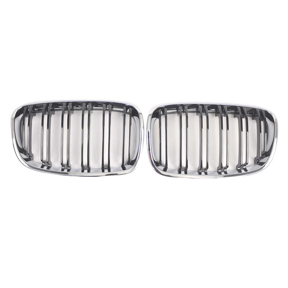 2PCS Front Bumper Kidney Grille Grill Fit BMW 1 Series F20 F21 2012-2014