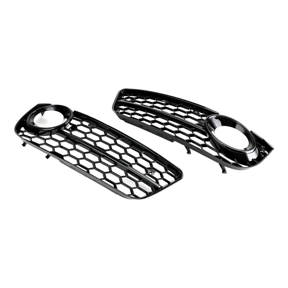 Audi A5 Standart 2007-2012 Pair Honeycomb Front Fog Light Cover Grille 1522024