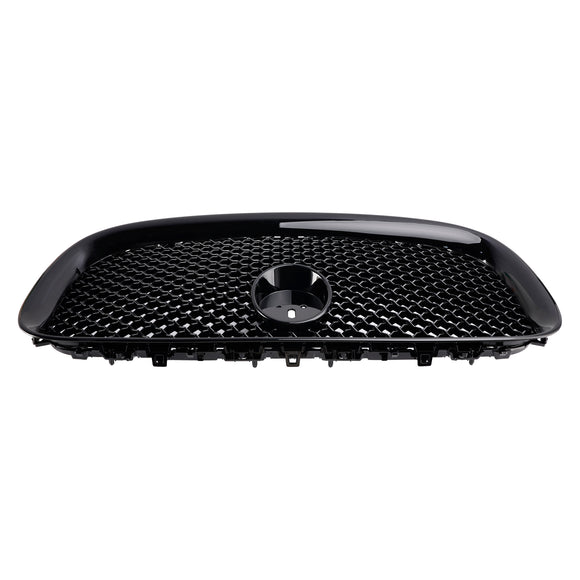Rejilla de parachoques delantero estilo XF-R compatible con Jaguar XF 2012-2015 negro brillante