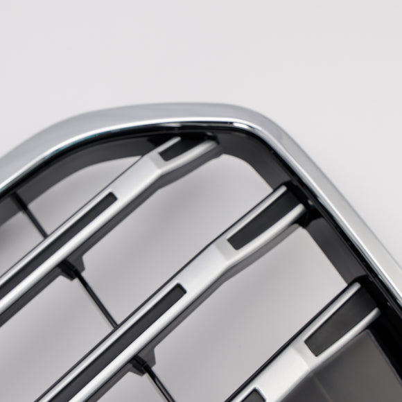 Rejilla de parachoques delantero estilo S6 compatible con Audi A6 C7 2012-2015 cromada