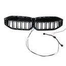 BMW 2023-2024 Série 3 G20 G21 320i/330i/M340i/318i/320d Calandre avant double ligne noire-9
