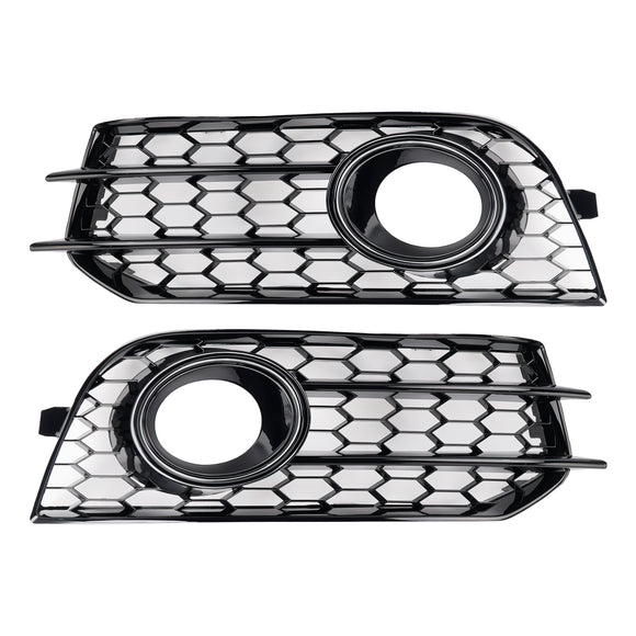 Audi A1 8X 2010-2014 Luz de Nevoeiro Grill Amortecedor Dianteiro Favo de Mel Preto Tampa Inferior Grill 8X0807681A 8X0807682A