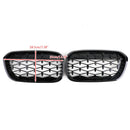 2015-2017 BMW Serie 1 F20/F21 116d/118d/120d/118i/125i Parrilla frontal tipo riñón Meteor Black Grille-2