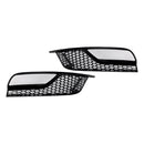 Audi A3 8V Sedan 2013-2016 Glanzend Zwart Honingraat Mistlamp Grill Voorbumper Onderste Covers Grille 8V5807681A9B9 8V5807682A9B9-1