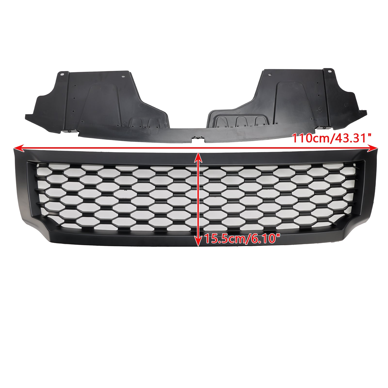 2015-2020 Nissan Navara NP300 D23 Front Grill Air Intake Radiator Bumper Black Grille - 0