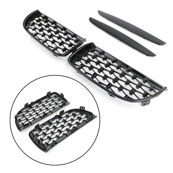 BMW 2005–2008 E90 3er 335i/328i/320d/330i/325i Limousine, Meteor-schwarzer Nierengrill, Netzgitter