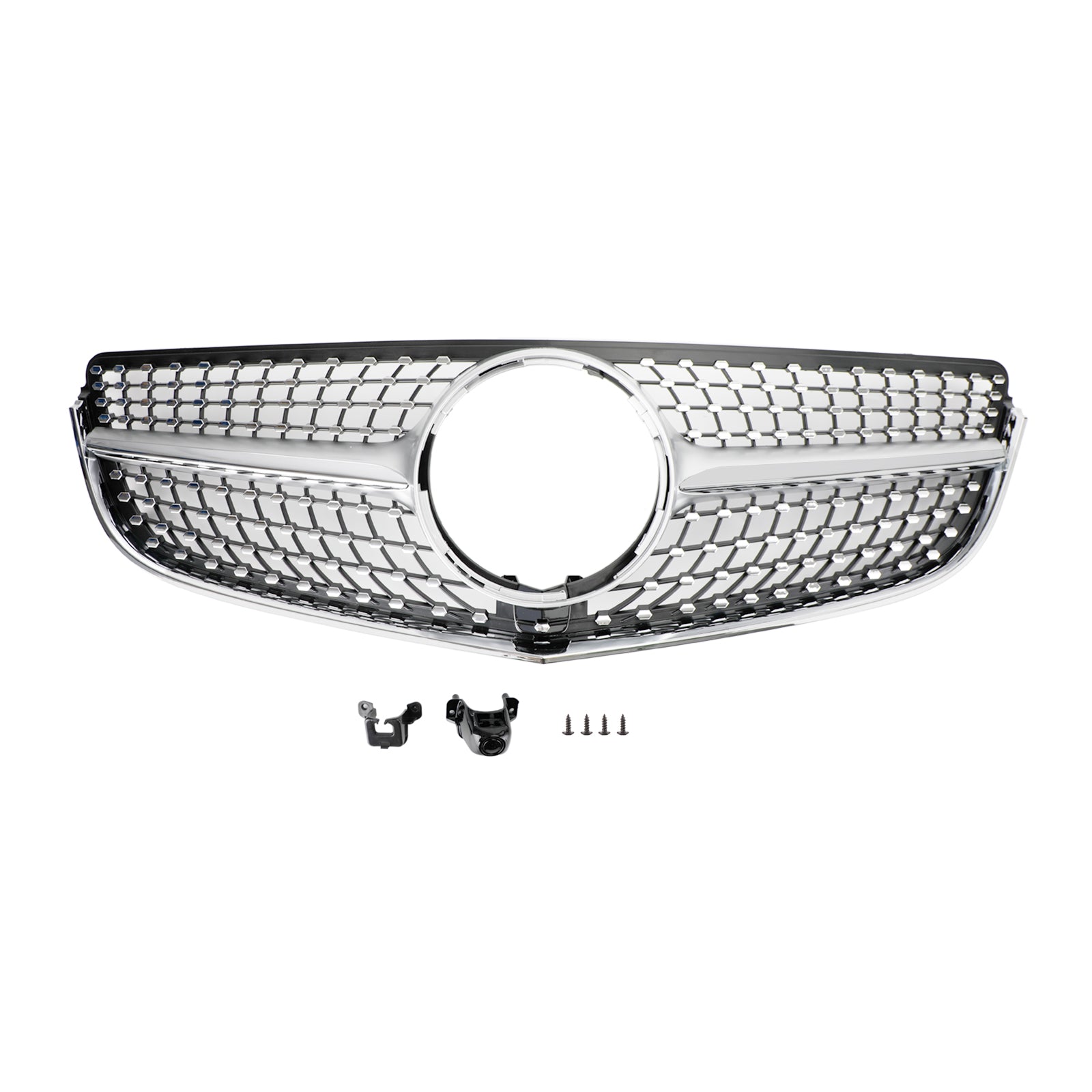 Grille de pare-chocs avant style diamant pour Mercedes Benz Classe E W207/C207 E200 E300 E400 E43 Coupé 2014-2017