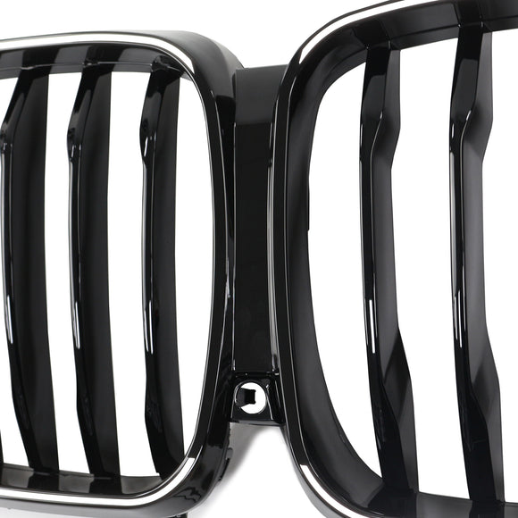 Grade dianteira em forma de rim preta brilhante para BMW X5 G05 2019-2022 M-Performance