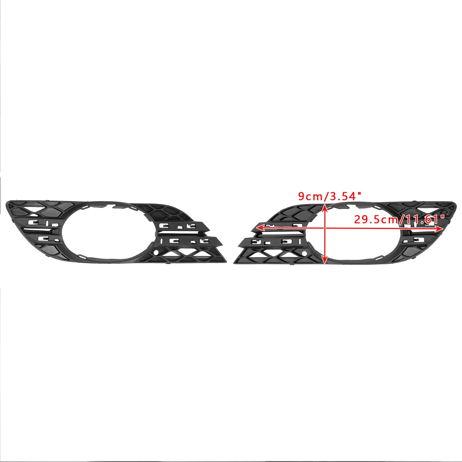 Mercedes Benz E-Class W211 E280/300/320/350/550/E63 2007-2009 2PCS Fog Light Trim Set