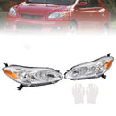 2009–2014 Toyota Matrix links + rechts Scheinwerferbaugruppe Scheinwerfer Chromgehäuse-1