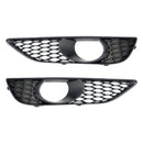 Audi Q7 Sline 2010-2015 2 STUKS Voorbumper Mistlamp Grill Onderste Grille Cover Zwart-1