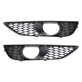 Audi Q7 Sline 2010-2015 2 PCS pára-choque dianteiro luz de nevoeiro grade inferior tampa preta