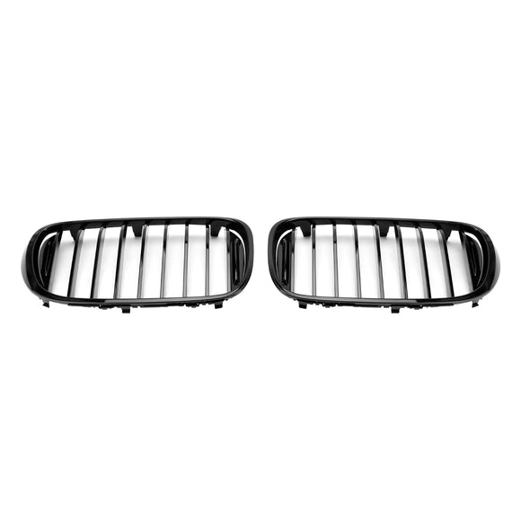 2015.07-2019.01 BMW 7 Series G11 Saloon/Sedan 740i/750i/740e xDrive Front Kidney Grille Gloss Black Grill