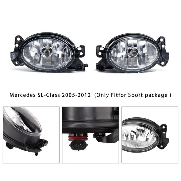 2007-2009 Mercedes Classe GL Coppia Fendinebbia Anteriori con Lampadine A1698201556 A1698201656 Generico