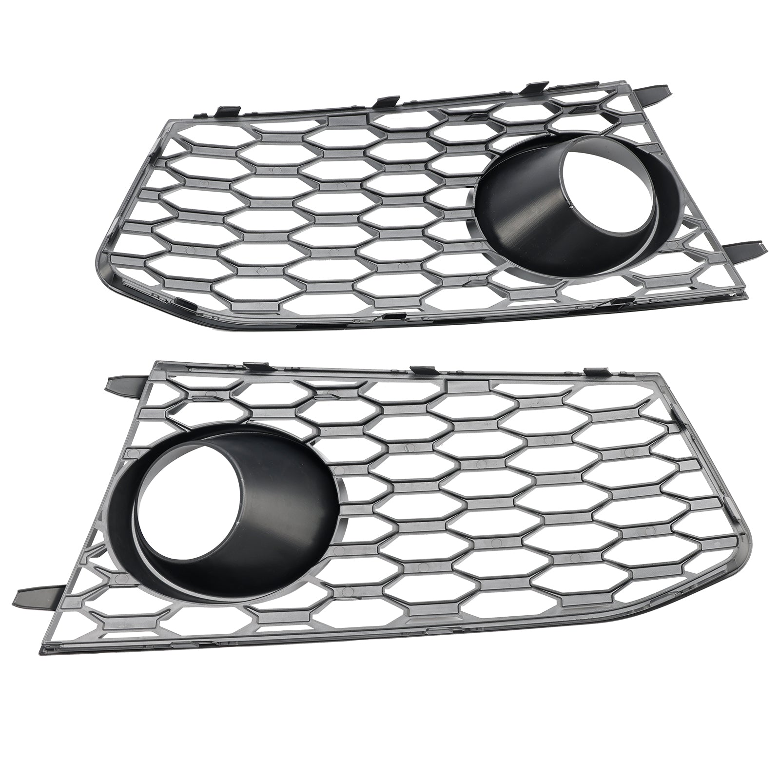 Audi RS7 2014-2018 Pair Front Bumper Fog Light Lamp Frame Grille Covers