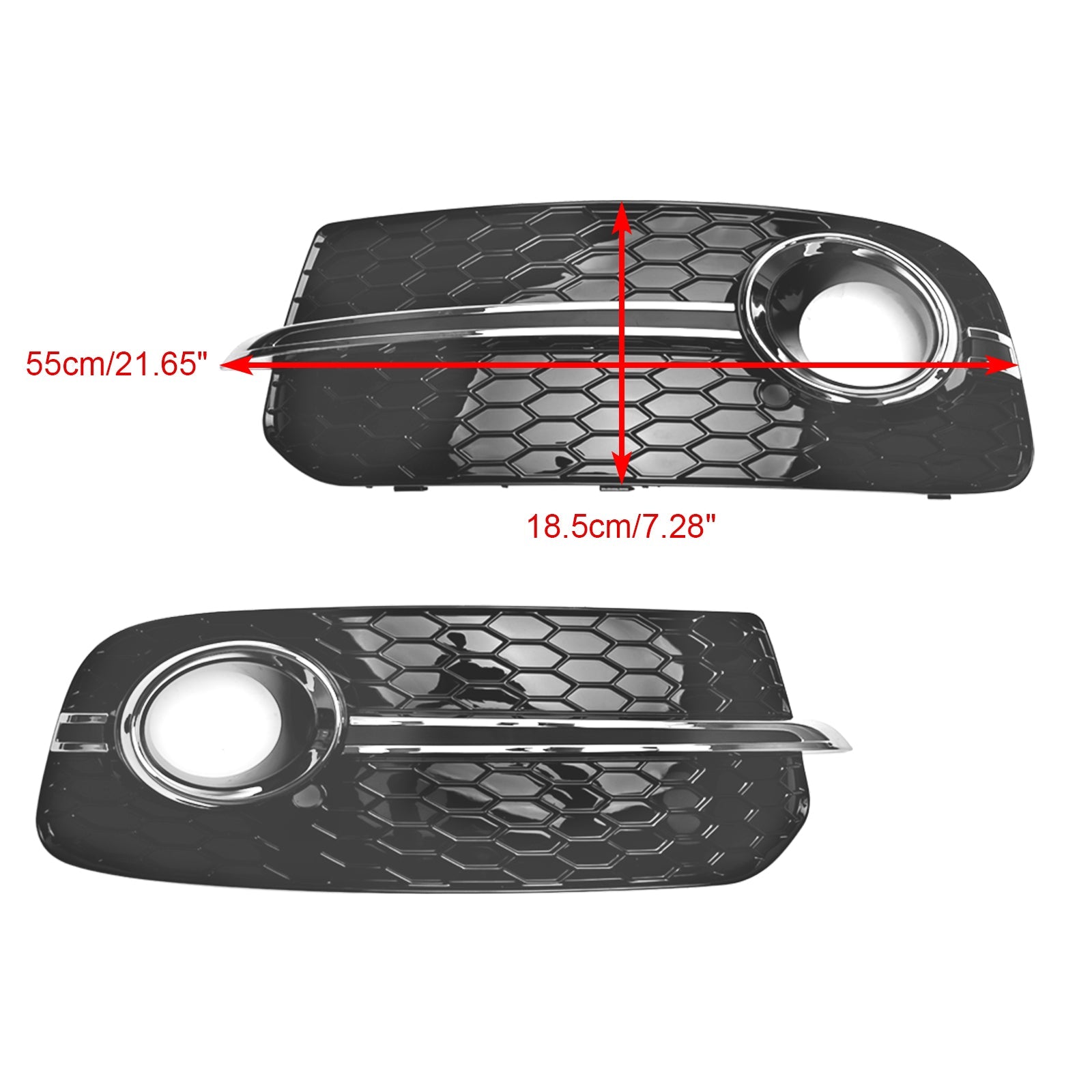 Audi 2013-2017 Q5 Version Standard 8R0807681M 8R0807682J Grille de phare antibrouillard de pare-chocs avant - 0