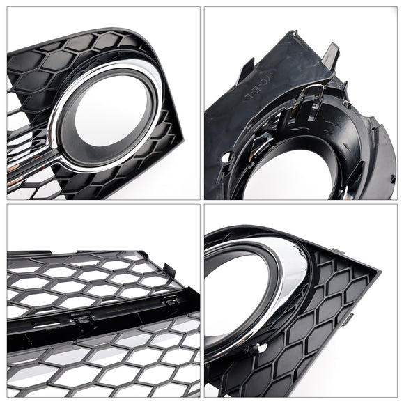 Chrome Voorbumper Mistlamp Grille Fit Audi TT MK2 S-Lijn/TTS 2011-2014