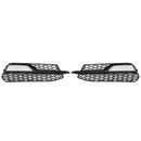 Audi A3 S-Line 8V 2013-2016 Honingraat Mistlamp Grill Voorbumper Onderafdekking Zwart Grille 8V3807681G 8V3807682G-8