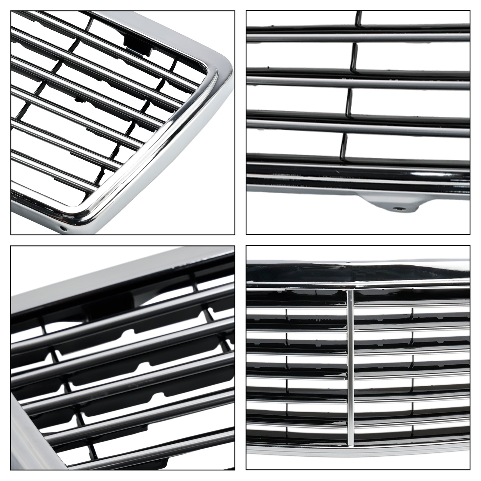 Grille de pare-chocs avant chromée pour Mercedes Benz Classe S W140 S300 S320 S350 S400 S420 S500 4 portes 1992-1998