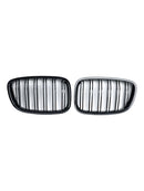 2009-2017 BMW Serie 5 GT F07 535i GT/550i GT/528i GT/540i GT Parrilla frontal tipo riñón Parrilla negra brillante-9