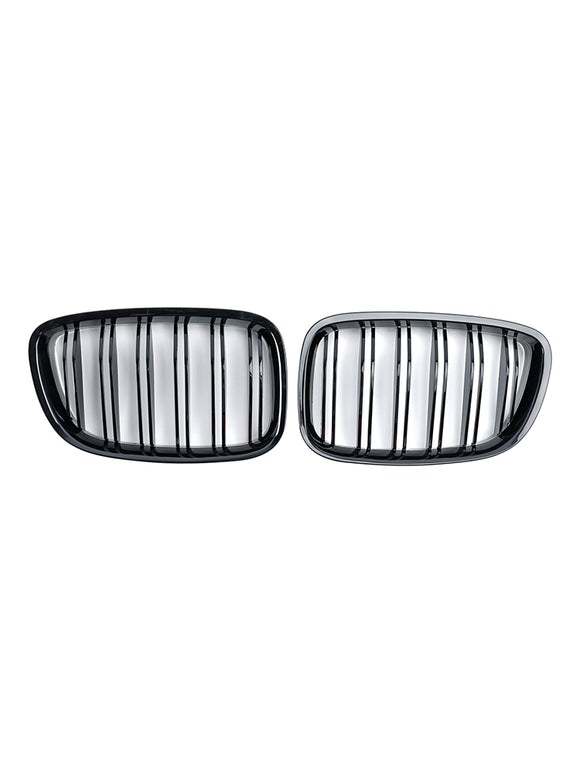 2009-2017 BMW Serie 5 GT F07 535i GT/550i GT/528i GT/540i GT Parrilla frontal tipo riñón Parrilla negra brillante