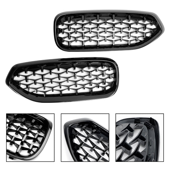 2019-2024 BMW Z4 G29 20I 30I M40I Front Kidney Grill Gloss Black Diamond Grille