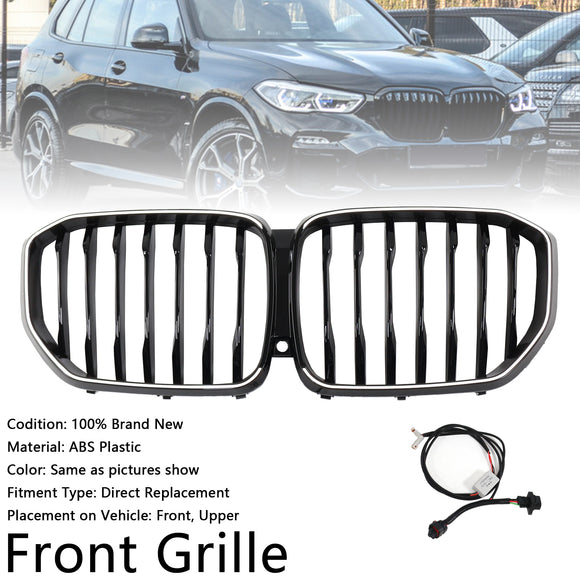 Grade dianteira em forma de rim preta brilhante para BMW X5 G05 2019-2022 M-Performance