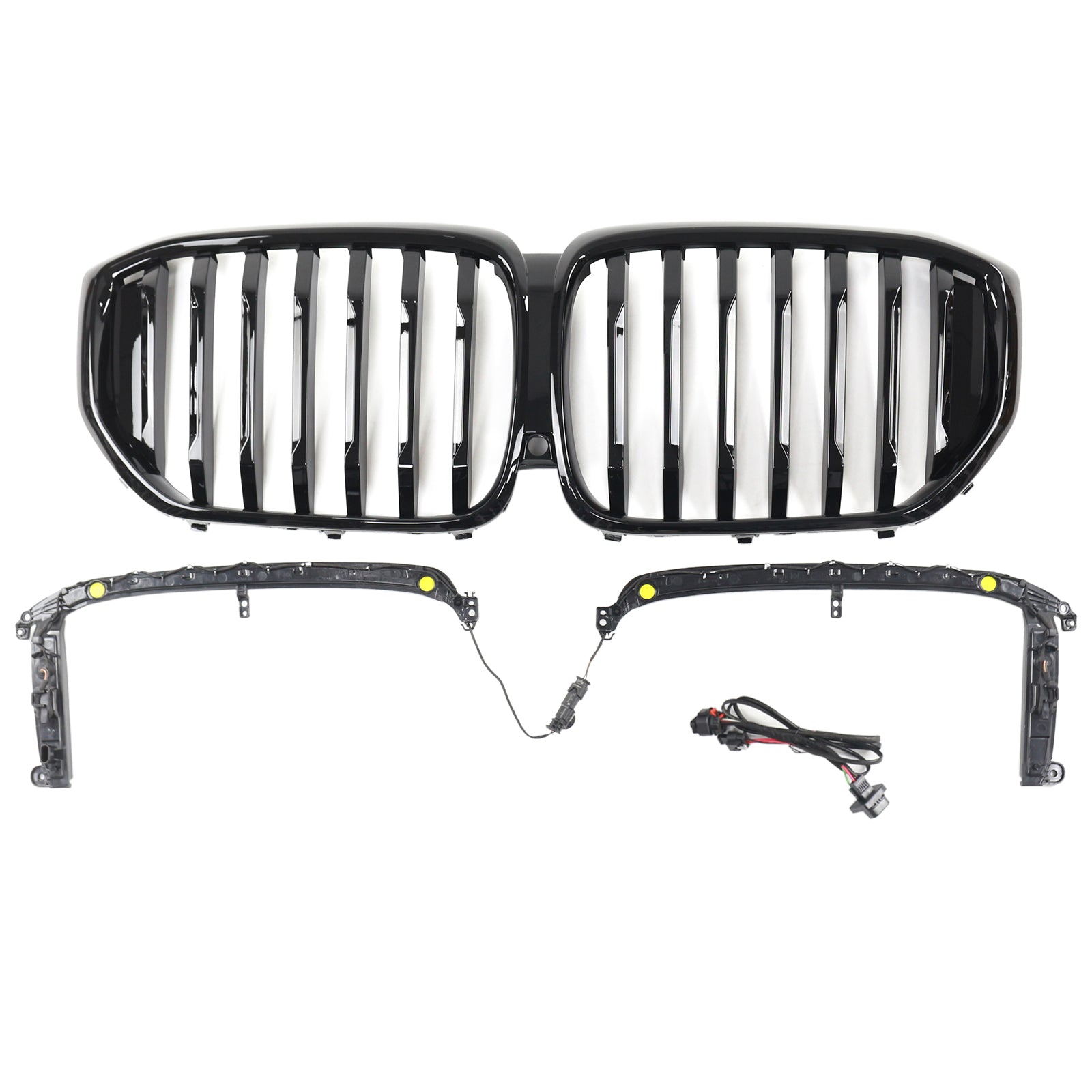 Gloss Black Front Kidney Grille Grill Fit BMW X5 G05 2019-2022 M-Performance