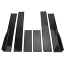 Paar Seitenschwellerverlängerungen, Splitter, glänzend schwarz, für BMW VW Golf MK5 MK6 MK7 CC Ford Mustang Focus RS ST-4