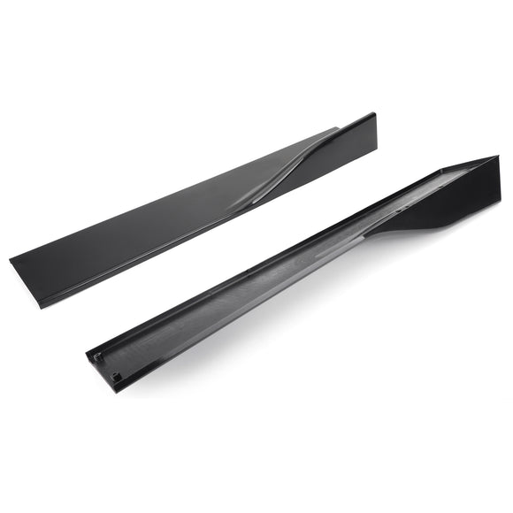 Paar Seitenschwellerverlängerungen, Splitter, glänzend schwarz, für BMW VW Golf MK5 MK6 MK7 CC Ford Mustang Focus RS ST