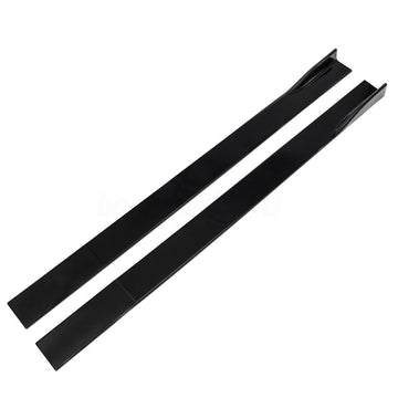 Coppia di estensioni minigonne laterali splitter nero lucido per BMW VW Golf MK5 MK6 MK7 CC Ford Mustang Focus RS ST
