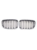 2PCS Front Bumper Kidney Grille Grill Fit BMW 1 Series F20 F21 2012-2014-9