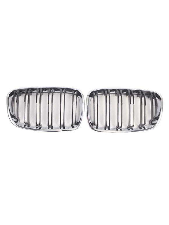 2PCS Front Bumper Kidney Grille Grill Fit BMW 1 Series F20 F21 2012-2014