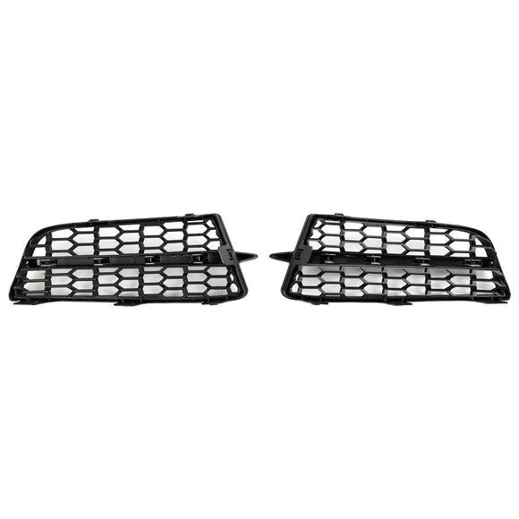 BMW 2011-2015 1-Series F20 F21 M 2PCS Front Bumper Fog Light Cover Bezel Grill Grille